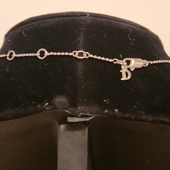 Dior Two Pendant Silver Necklace - Picture 3 of 4
